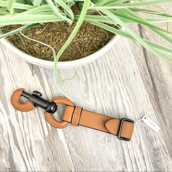 Coach Heavy Duty Leather Dog Leash Short Strap